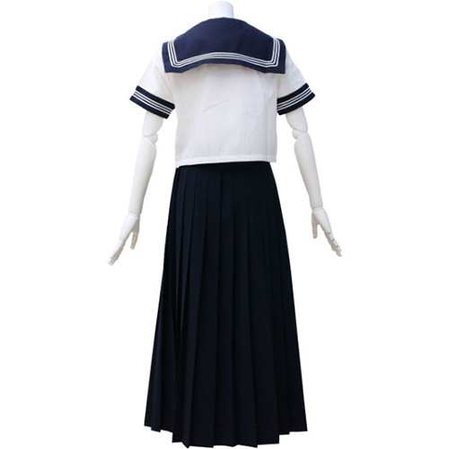 セーラー服 半袖 白 ロングスカート 03