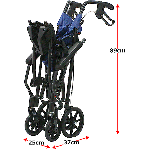 ユーキ・トレーディング 携帯用折り畳み式軽量介助車椅子 ハンディライトプラス 03