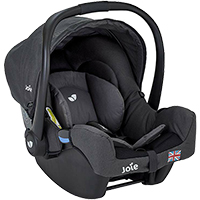 Joie ジョイー ベビーシート Gemm ジェム メッシュ ブラック 38202 乳幼児専用・ISO-FIX・ベルト固定兼用タイプチャイルドシート