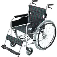 ミキ ノーパンクタイヤ・スタンダード車椅子 自走式 MPN-40JD