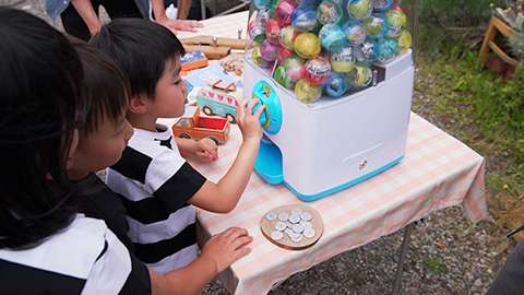 ガチャマシン ガチャキューブ ブルー レンタル